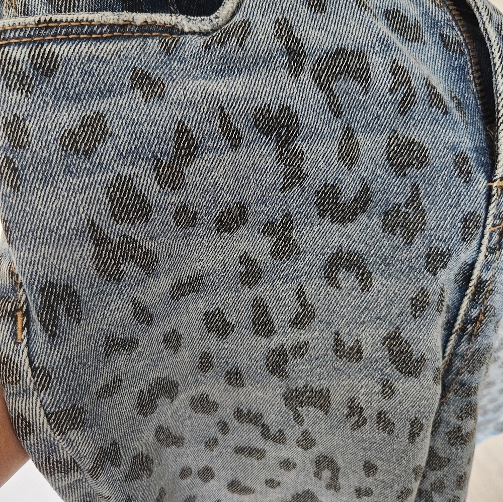 Blanc NYC Leopard Skinny Jeans  sz 27 - Picture 4 of 4